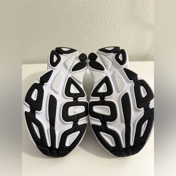 Hoka Bondi 8 Black and White Athletic Shoes - Picture 7 of 9